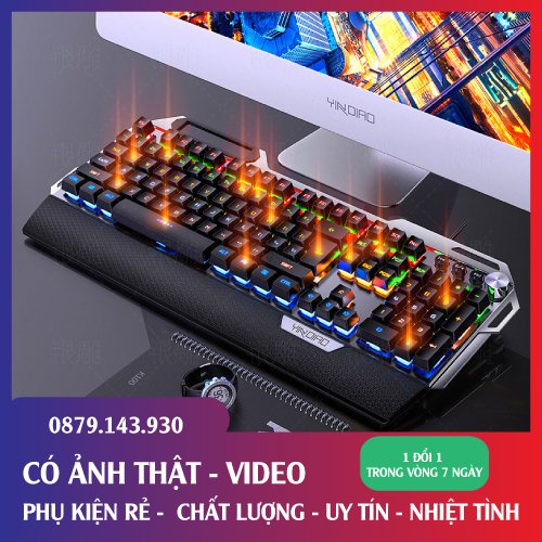 Bàn Phím Cơ Gaming K100 - Full Led - Bàn Phím Máy Tính - Dành Cho Game Thủ - Streamer