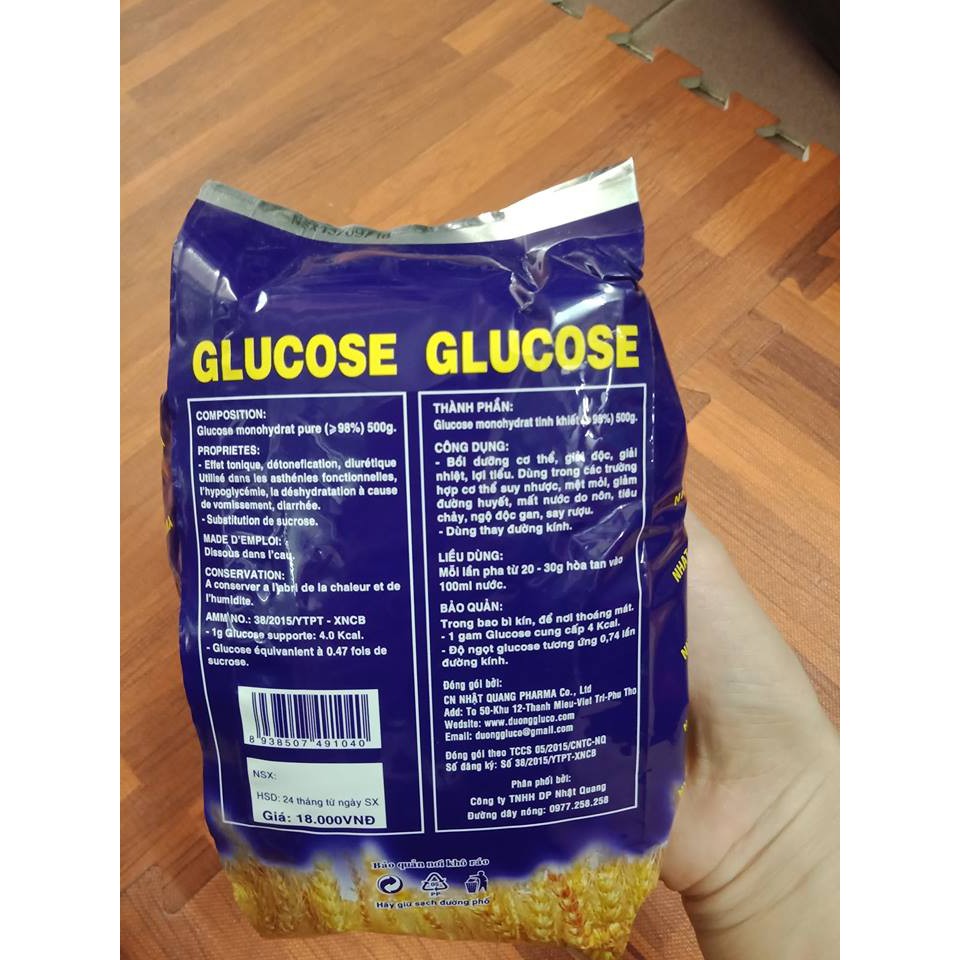 Đường Glucose 500mg