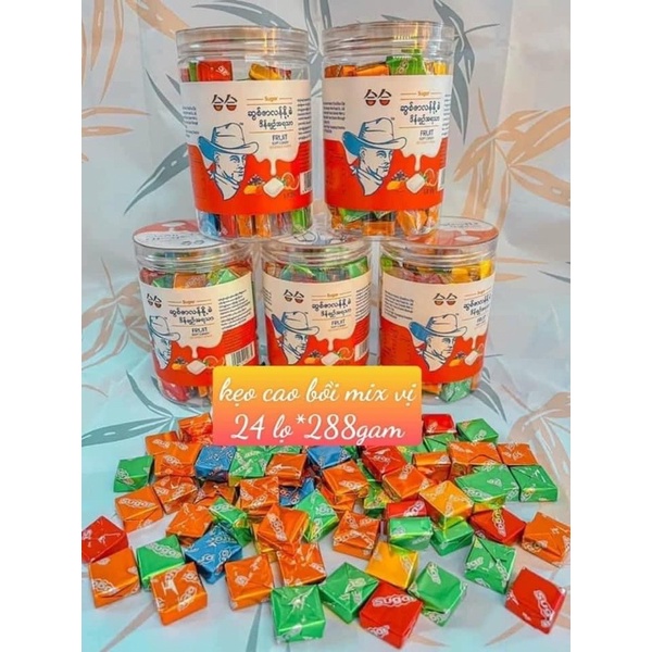 Lọ 288g Kẹo Sữa Chua Ông Già Đài Loan