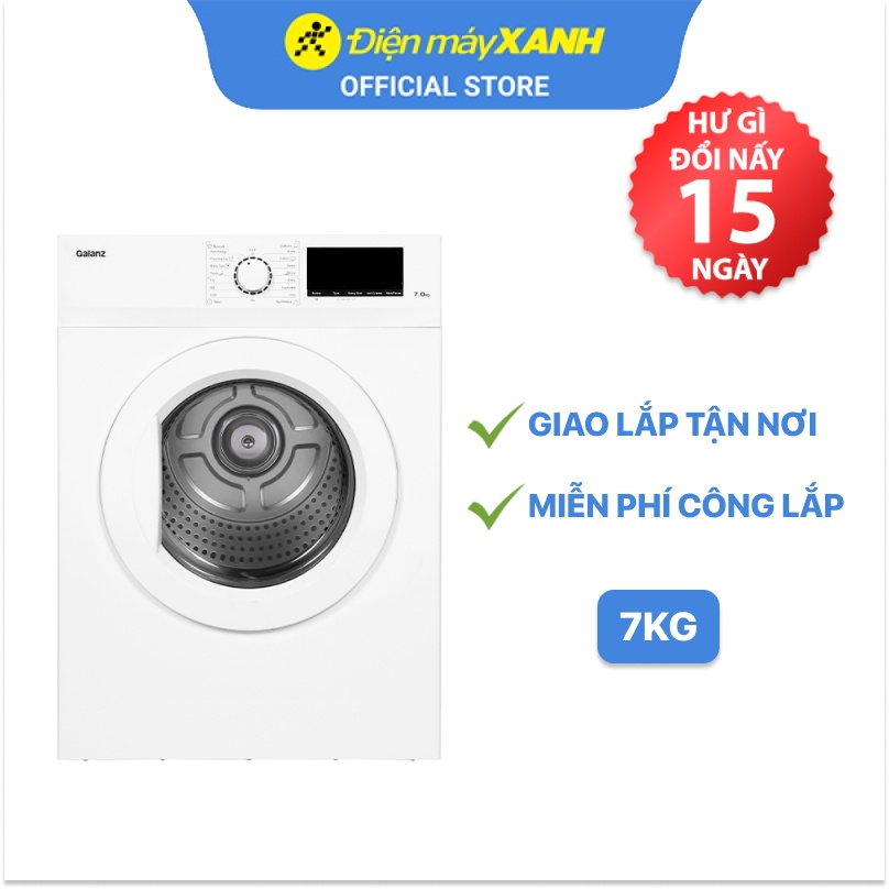 [FREESHIP] Máy sấy thông hơi Galanz 7 Kg DV-70T5C(W)