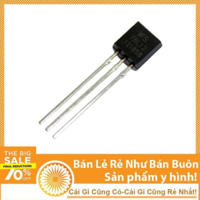 Linh Kiện IC Ổn Áp Nguồn 12V 78L12 0.1A TO-92