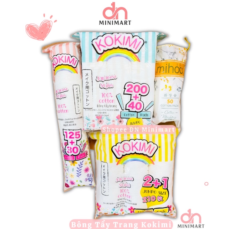 Bông Tẩy Trang Mihoo Kokimi Cotton Pads