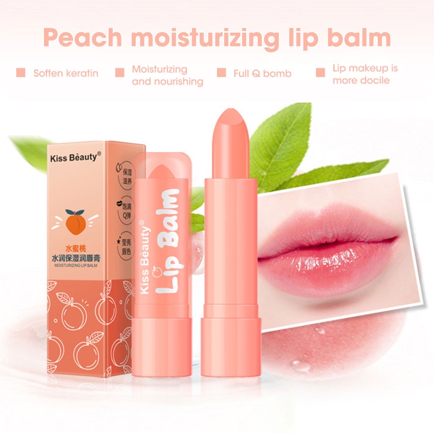 Son Dưỡng Môi Dạng Thạch Chiết Xuất Đào Tự Nhiên Chống Lão Hóa Và Nếp Nhăn