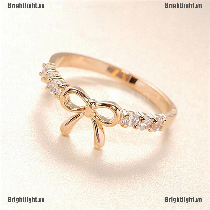 Nhẫn Hình Bướm Đính Đá Thiết Kế Đơn Giản Và Quyến Rũ