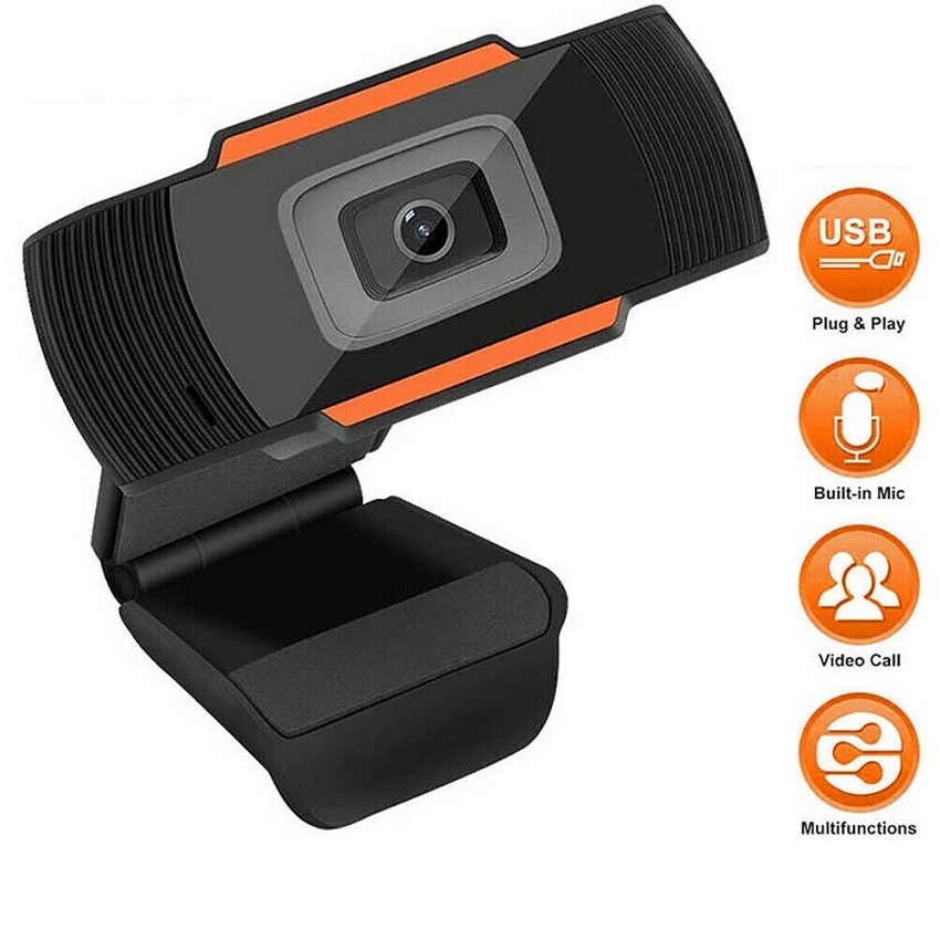 Webcam Máy Tính Laptop - FREESHIP& Livestream Có Mic Full HD PC Gaming 720P High Solution Chưa Có Đánh Giá