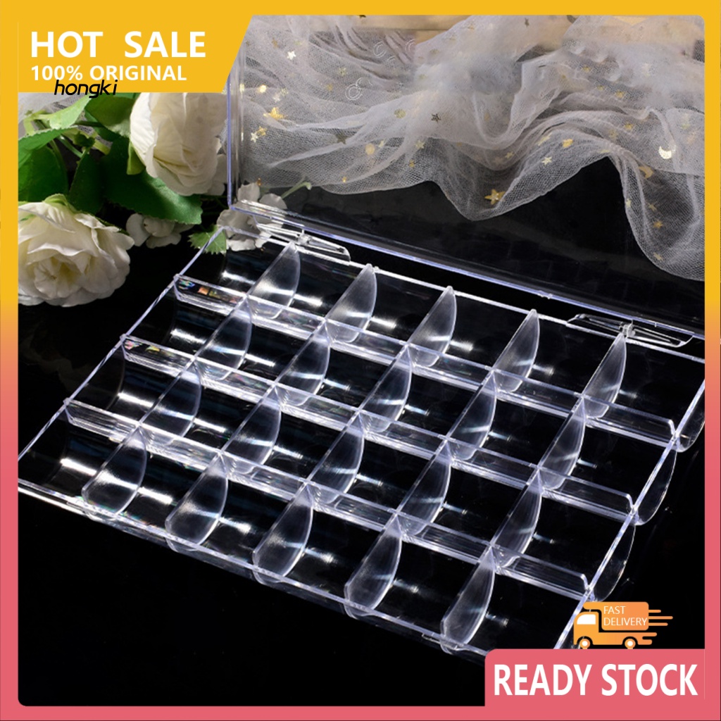 Hộp Trong Suốt Đựng Hạt Trang Trí Móng Tay / Vòng cổ Tiện Dụng