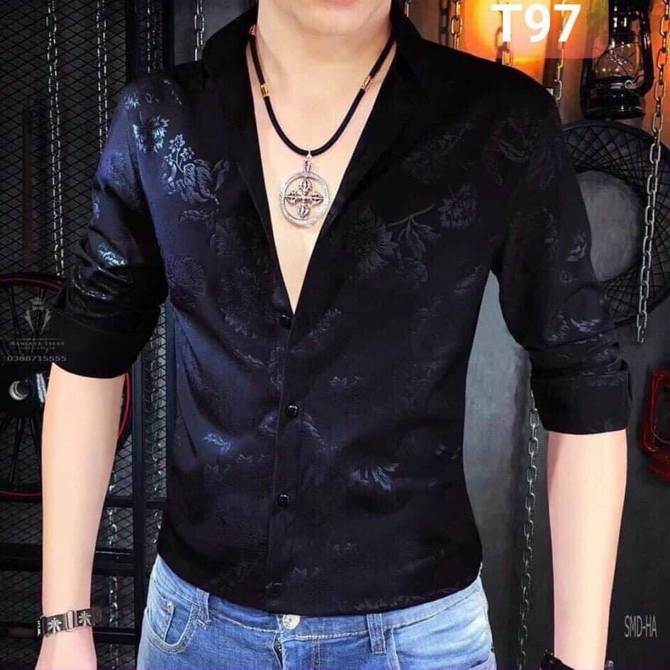 [SIÊU PHẨM]💥Áo sơ mi nam dài tay ❤️FREESHIP❤️ áo sơ mi kiểu hàn quốc họa tiết đẹp chất lụa thời trang cao cấp | BigBuy360 - bigbuy360.vn