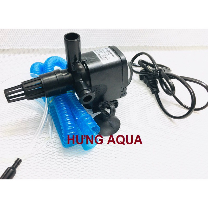 Bơm bể cá - bơm lọc cho hồ cá, máy bơm mini bể thủy sinh RS-705 15W: bơm+lọc+sục khí oxy, tiết kiệm điện, không gây ồn