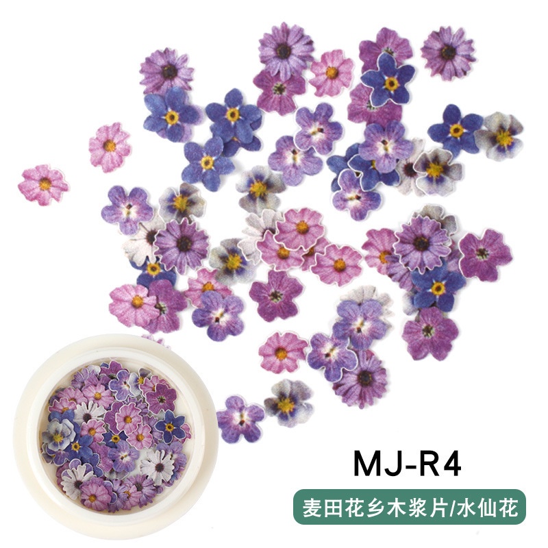 Charm hoa giấy phụ kiện trang trí nail  móng