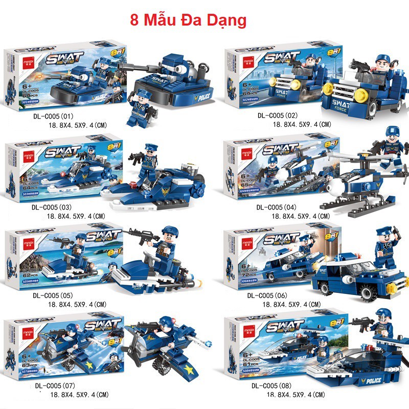 [LEGO] Combo 8 Hộp Đồ Chơi Xếp Hình Theo Chủ Đề Dành Cho Bé Trai