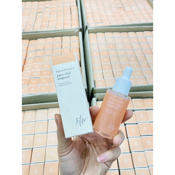 Serum dưỡng trắng, dưỡng ẩm  Pure Vital Ampoule 30ml, Serum B3 + B5, mờ thâm nám, chống lão hóa, phục hồi da