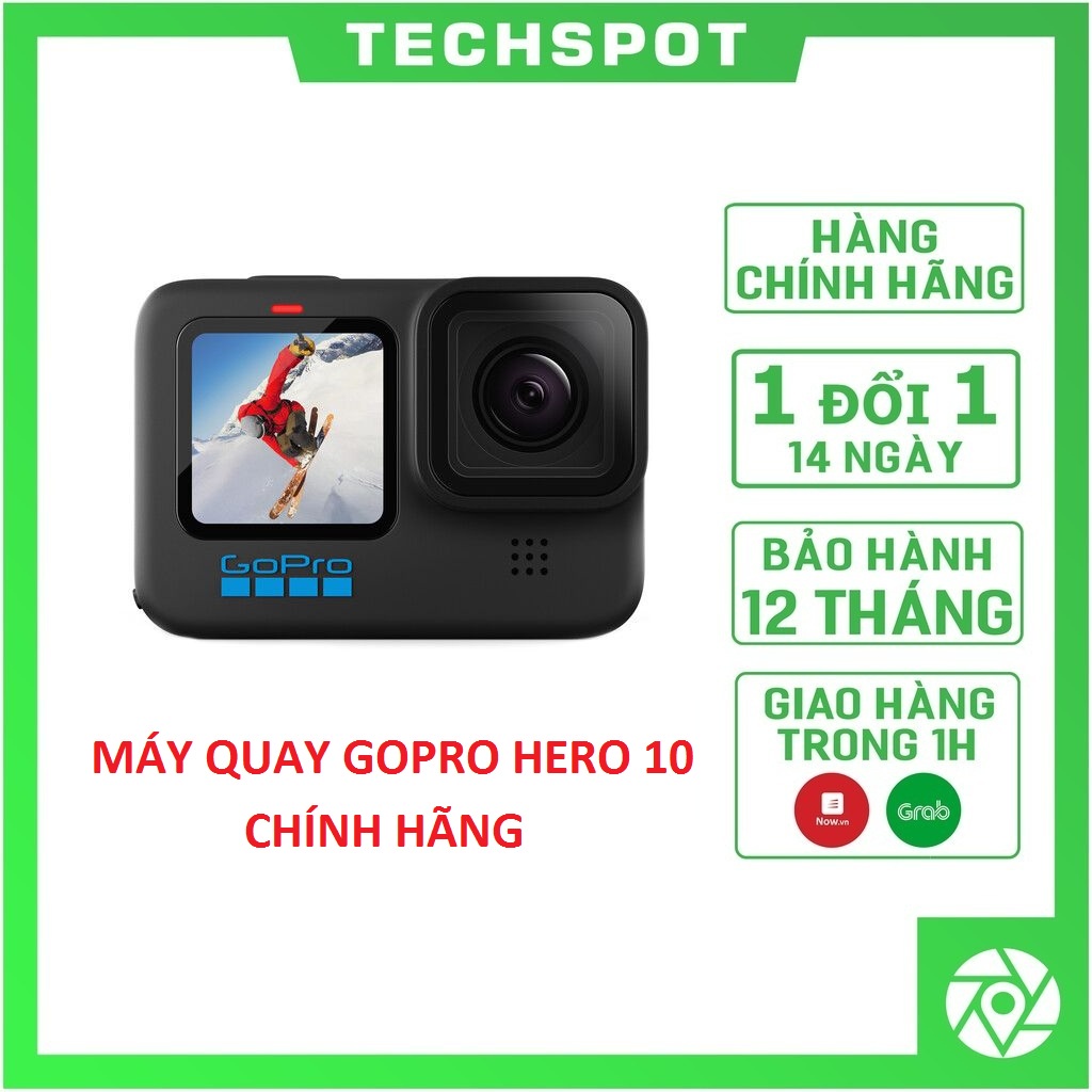 Máy quay GoPro HERO 10 Black Chính Hãng FPT Bảo Hành 12 Tháng 1 đổi 1