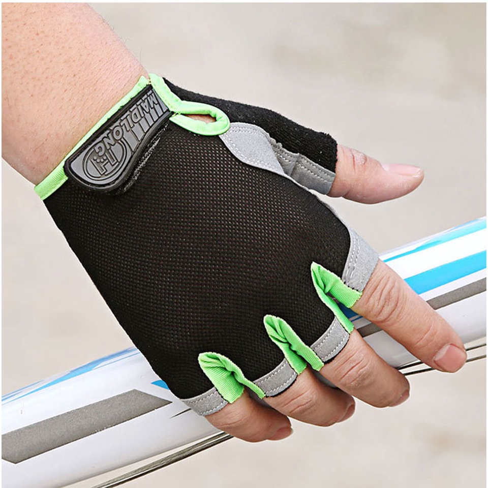 GTUBIKE Găng tay hở ngón thể thao chống trượt chống sốc thoáng khí cho unisex