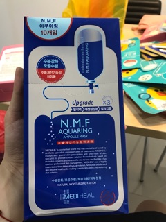 Mặt Nạ Dưỡng Mediheal N.M.F/E.G.T/I.PI/P.D.F AMPOULE MASK UPGRADE X3, MEDIHEAL COLLAGEN CARE SOLUTION ESSENTIAL MASK