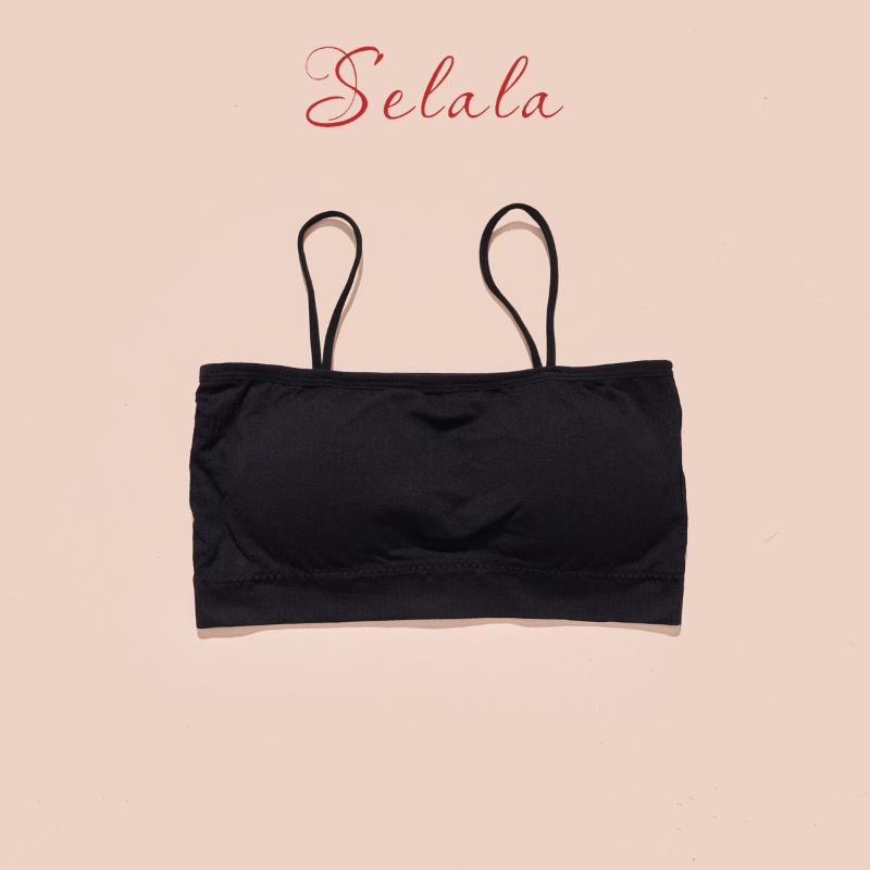 Áo Bra Croptop Selala Chất Cotton Gân Tăm Siêu Thoáng Mát Dễ Phối Đồ Br23