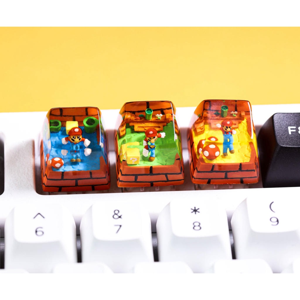 Keycap lẻ Super Mario, keycap SA profile, keycap artisan giá rẻ
