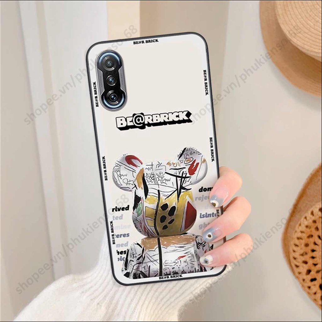 Ốp lưng điện thoại Xiaomi Redmi K40 / K40 Pro / Gaming elegant, gấu be@rbrick cao cấp, vỏ ốp rẻ đẹp
