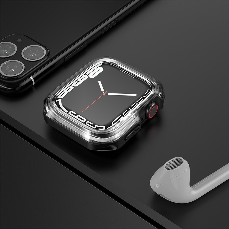 Ốp TPU Trong Suốt Bảo Vệ Cho Đồng Hồ Apple Watch 45mm 41mm 44MM 40MM 7 SE 6 5 4