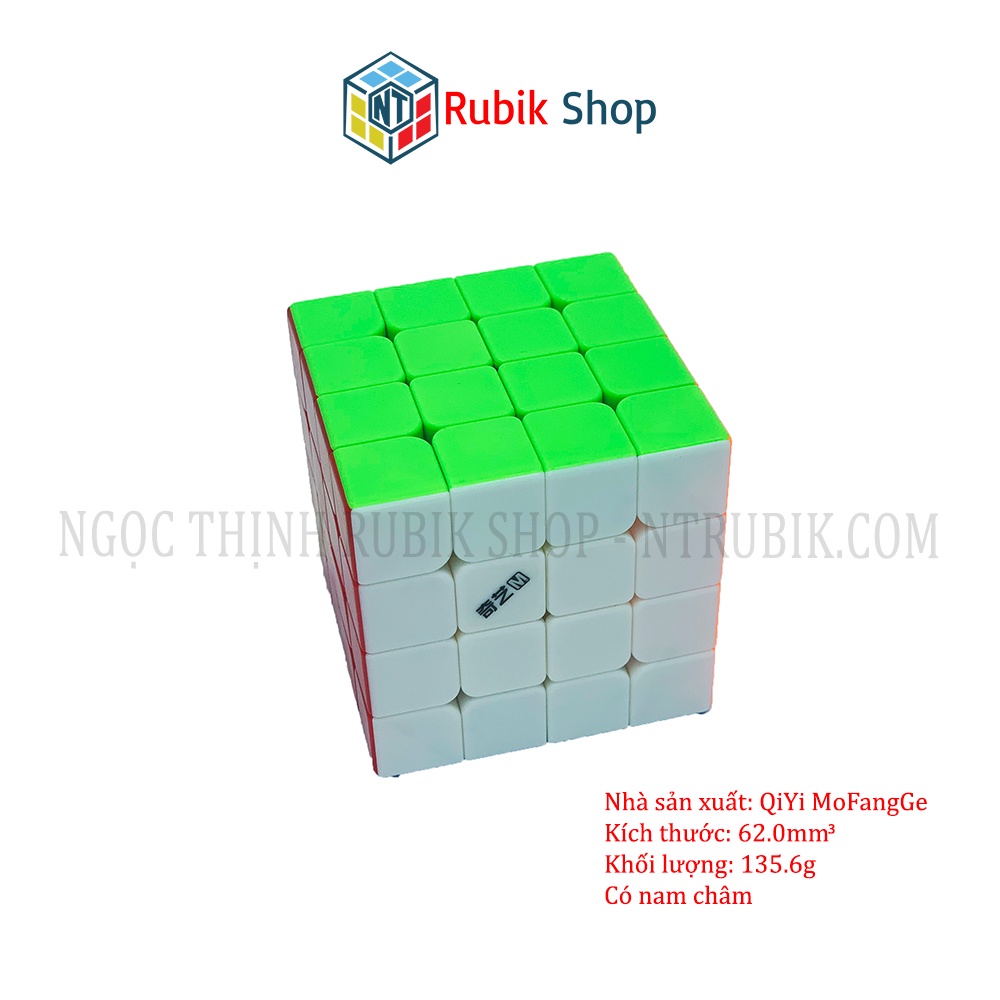 [Siêu hot] Rubik 4x4x4 QiYi MS Magnetic 2020 stickerless (Có nam Châm)