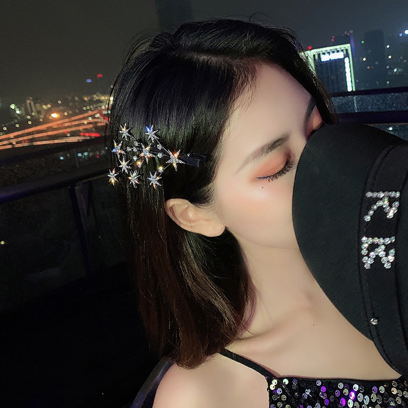 Mới Kẹp Tóc Hình Ngôi Sao Đính Đá Phong Cách Vintage Thời Trang Cho Nữ
