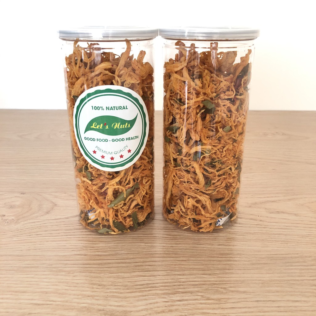 Khô gà lá chanh Let's Nut cay hũ 300gr ăn vặt Đậu Phộng Food | BigBuy360 - bigbuy360.vn