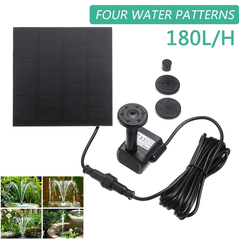 1 Đài Phun Nước Năng Lượng Mặt Trời AS102-0712A 1.2W 180L / H 7V DC