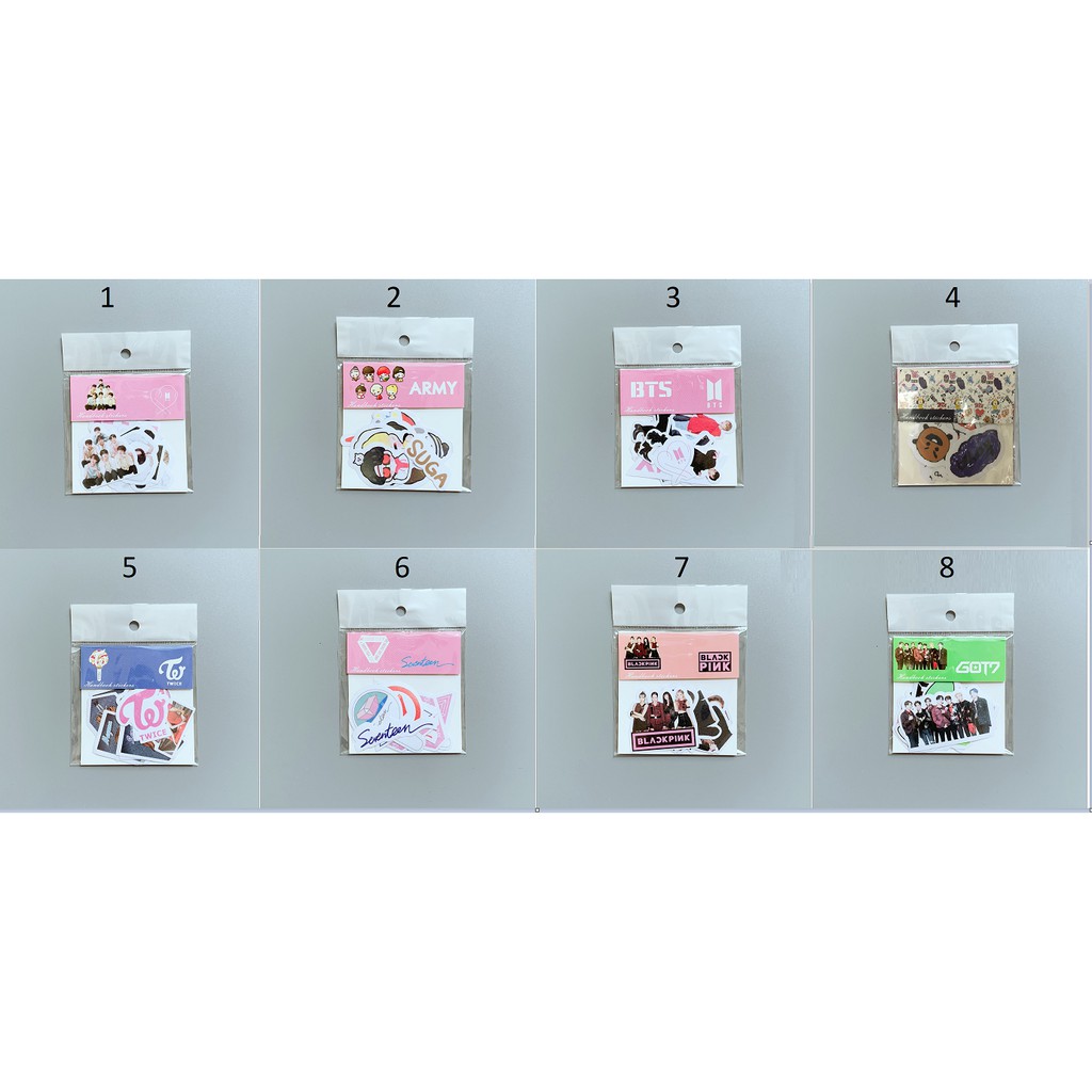 Set nhãn dán kpop nhiều hình