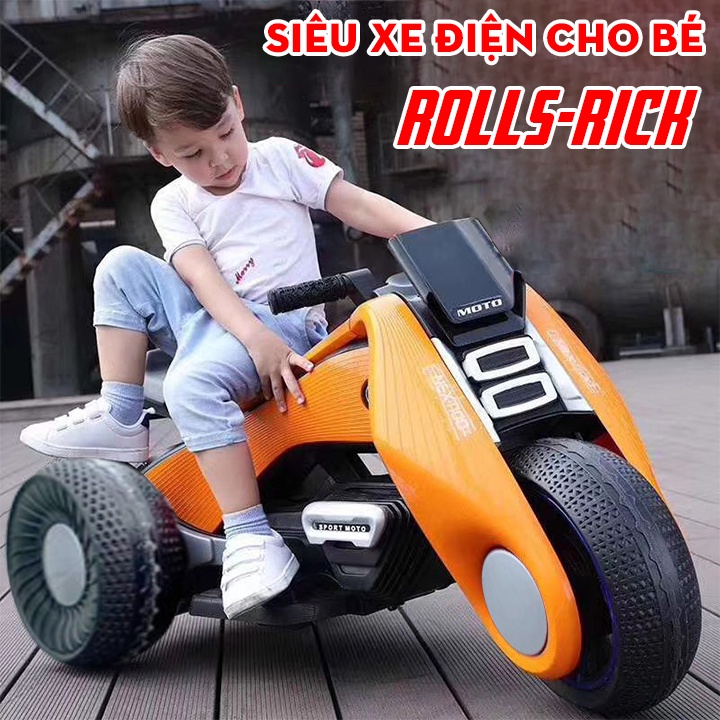XE MÁY ĐIỆN - Xe máy điện trẻ em - Moto điện - Đa chức năng: nghe nhạc, học tiếng anh, nghe kể chuyện - Lắp ráp dễ dàng