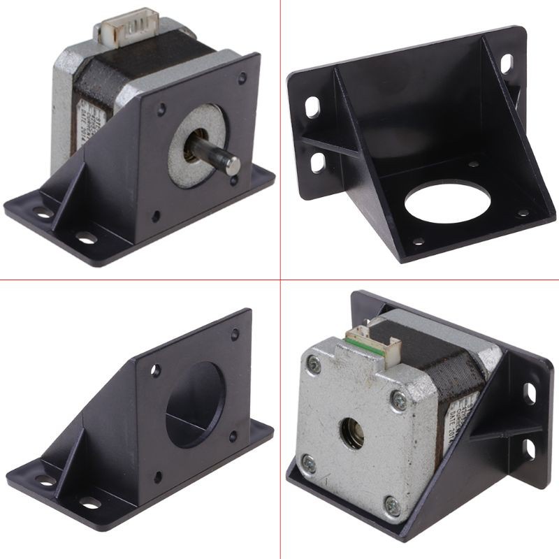 DOU NEMA 17 Steppr Motor Accessories Plastic Bracket Support Mounting L Type Bracket Mount 42 Stepping Stepper Motor Nema17 Motor Holder