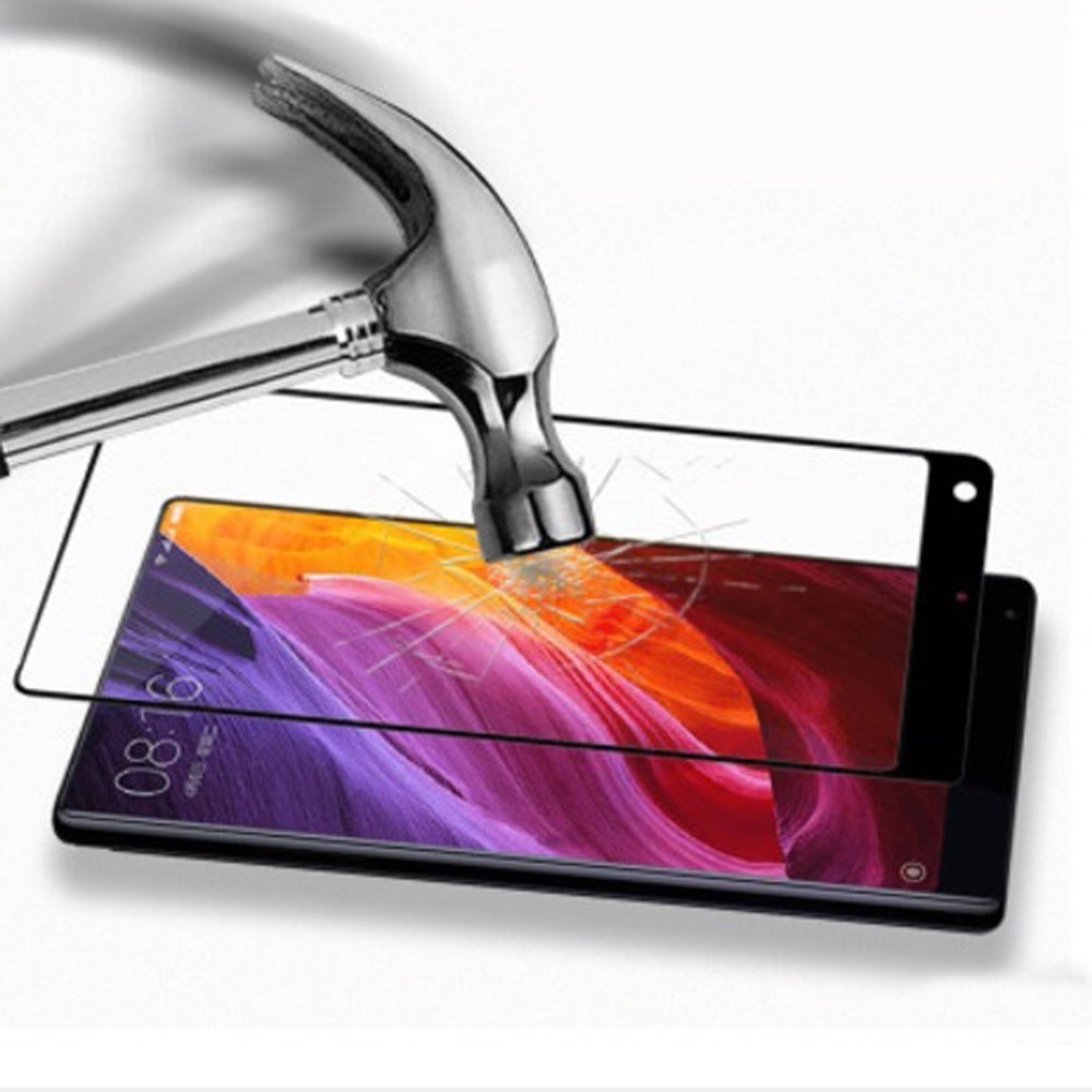 Combo ốp lưng silicone + cường lực xiaomi mi mix 2 full màn hình