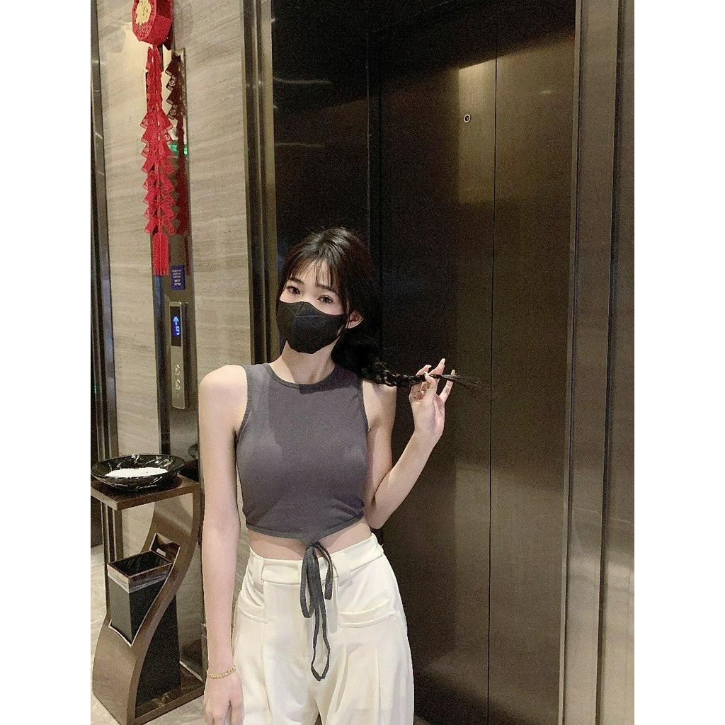 Áo Bra Nữ Cotton Cao Cấp Thiết Kế Kiểu Dáng Basic Cột Dây Eo Sexy MÃ 615