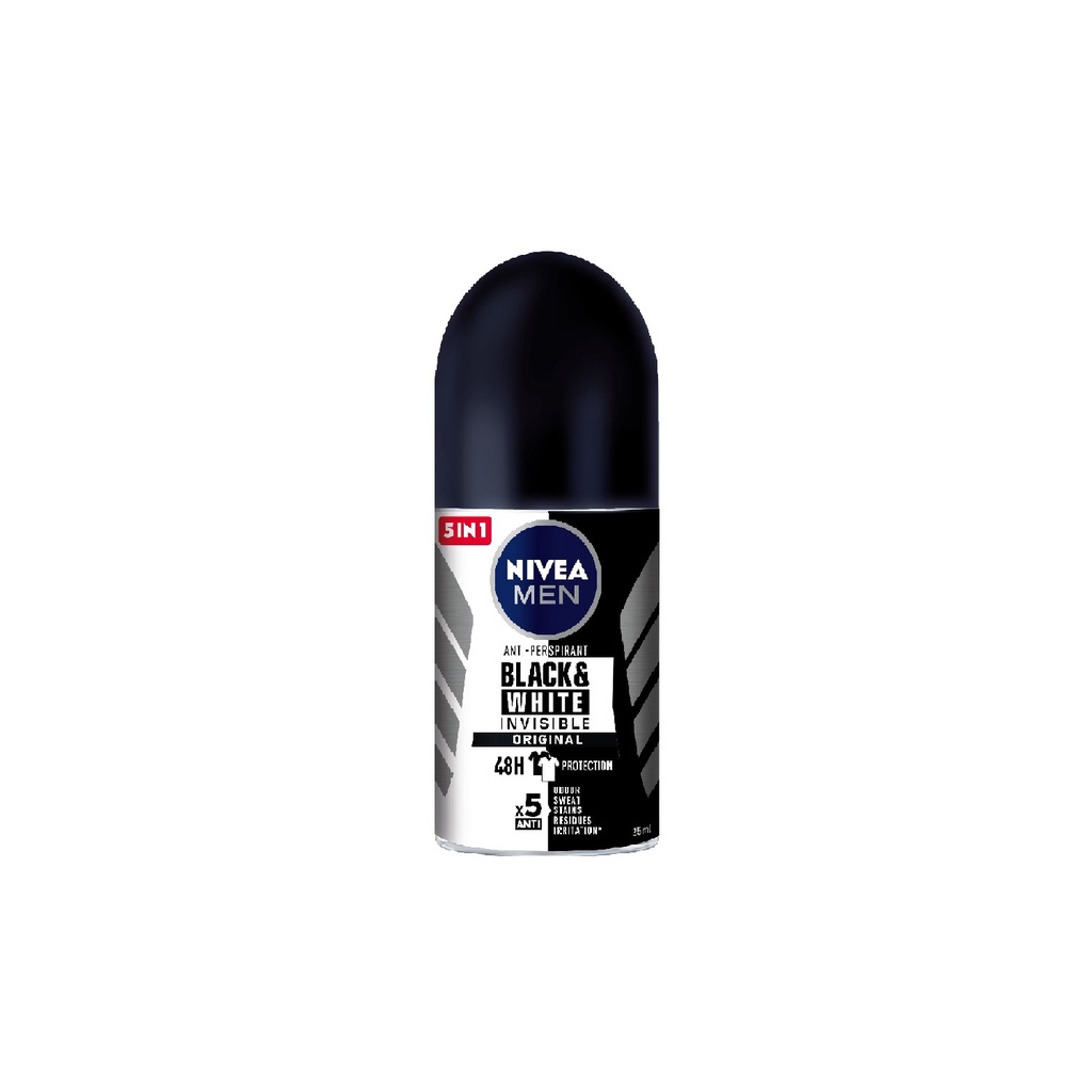 Lăn Ngăn Mùi Ngăn Vệt Ố Vàng Vượt Trội NIVEA MEN BLACK & WHITE INVISIBLE ULTIMATE 25ML