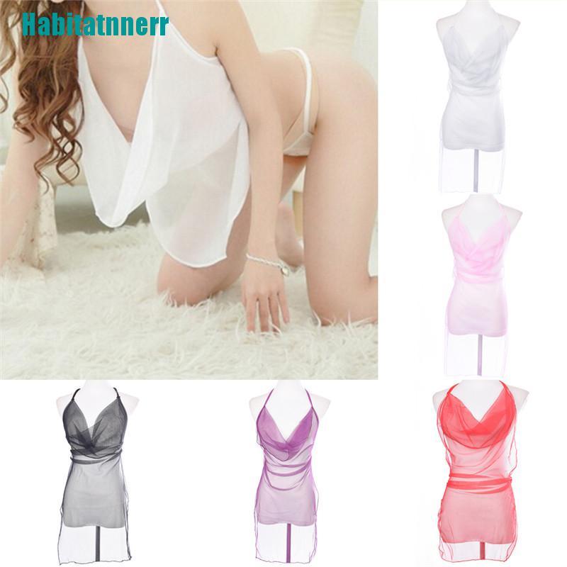 Đầm Ngủ Ren Lọt Khe Thời Trang Quyến Rũ Cho Nữ