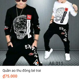 Set đồ bộ thu đông cho bé