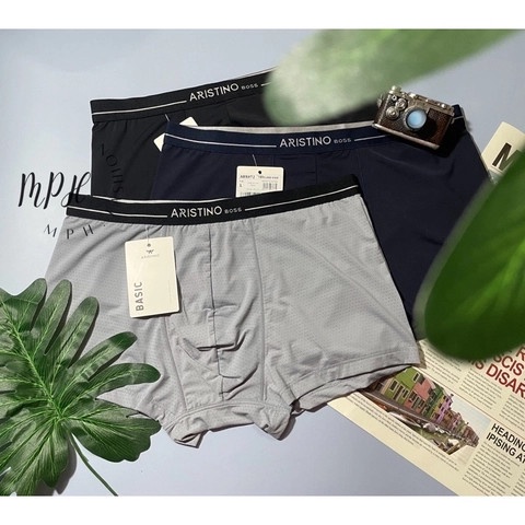 Quần lót lưới nam boxer Aristino ABX072 kiểu sịp đùi chất vải mềm mại thông hơi