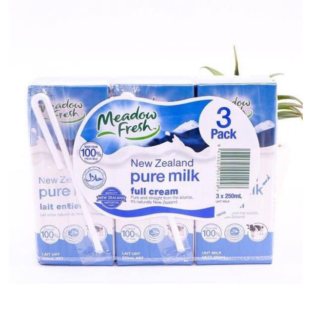 [1 thùng 12 hộp] Sữa Newzealand Meadow Fresh Fullcream 1 lít Date T2/2022