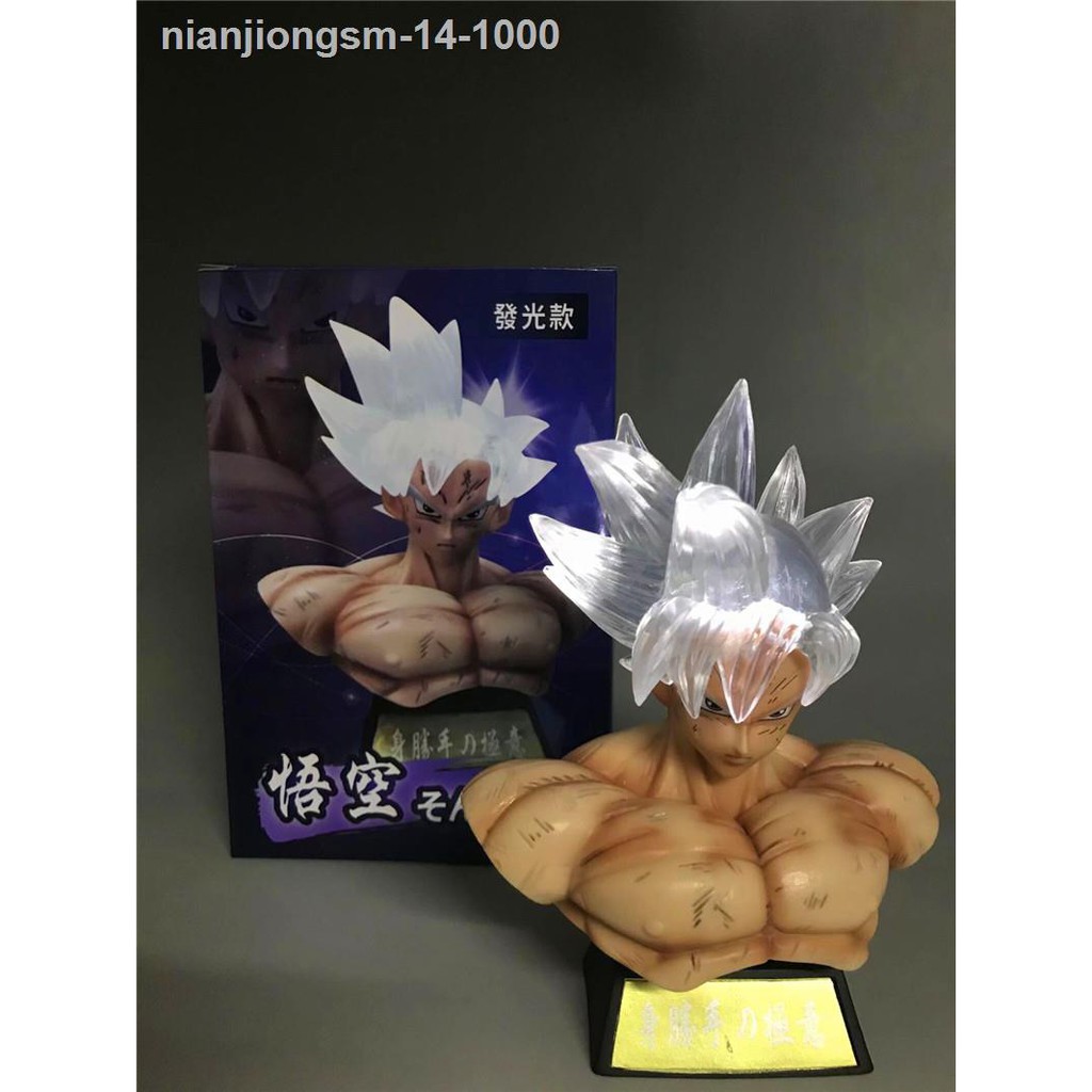 ✒☫Đồ chơi tượng bán thân nhân vật hoạt hình Ultra Instinct Super Saiyan God Son Goku Zamasu