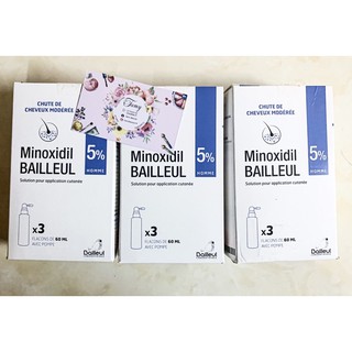 Xịt mọc tóc chống rụng tóc Bailleul Minoxidil 5%