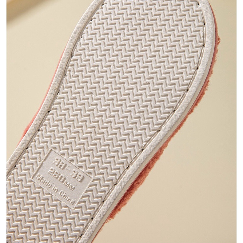 Dép Bông Unisex Hình Mèo, Đế Cao Su Dẻo, Dép Lông Mịn siêu Kute. SC04