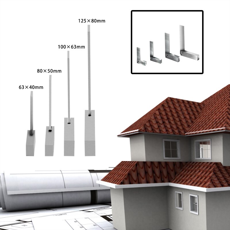 Thước Đo Góc Vuông 90 Độ Chính Xác Cao Bằng Thép Cao Cấp