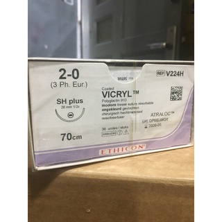 Chỉ vicryl 2-0 mot kim tron sh plus 70cm - v224h
