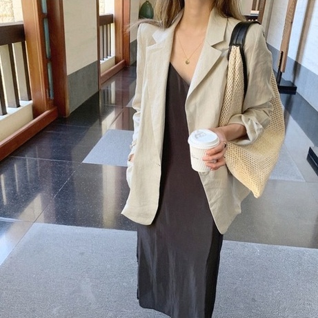 EnviroSax Túi cói đeo vai sức chứa lớn thời trang phong cách cho nữ