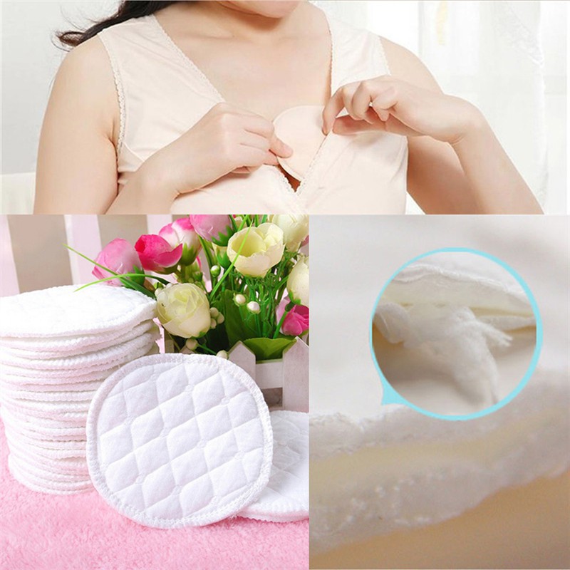 Bộ 12 miếng dán ngực thấm hút tốt có thể tái sử dụng cho các mẹ bỉm sữa