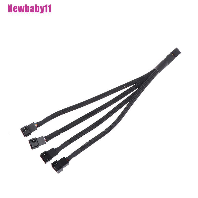 Cáp Chia Quạt Tản Nhiệt 4pin PWM 1 Sang 1 2 3 4 Newbaby11 Cho CPU Máy Tính