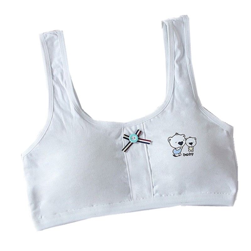 Áo ngực họa tiết gấu đính nơ theo phong cách thể thao xinh xắn dành cho nữ | BigBuy360 - bigbuy360.vn