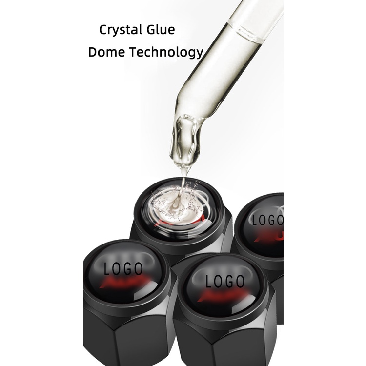 Bộ 5 nắp van bánh xe hơi Kia chuyên dụng