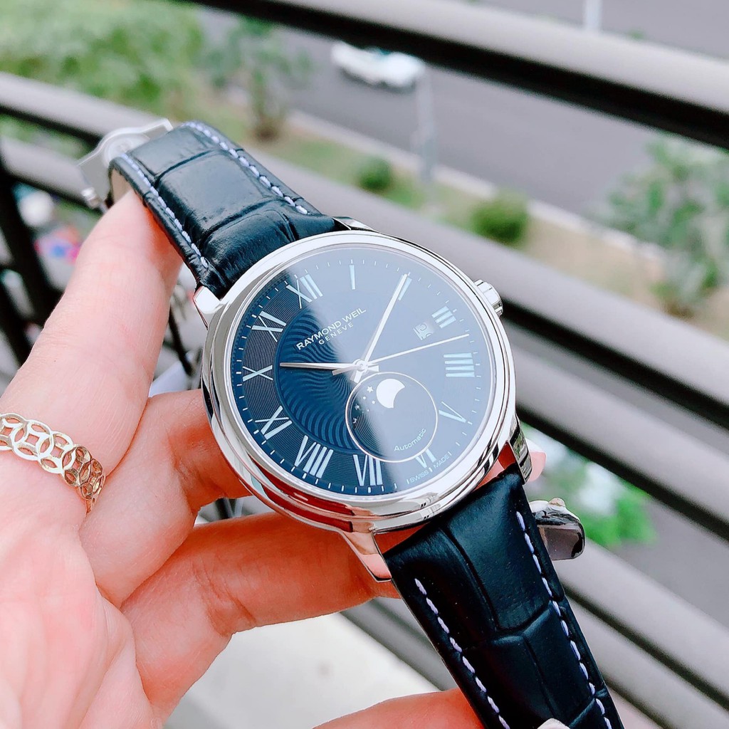 Đồng hồ Nam chính hãng Raymond Weil Automatic 2239-STC-00509-Máy cơ tự động-Dây da-Size 40mm
