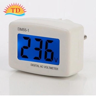 Đồng hồ vôn kế kỹ thuật số phích cắm eu/us màn hình lcd ac digital voltage meter