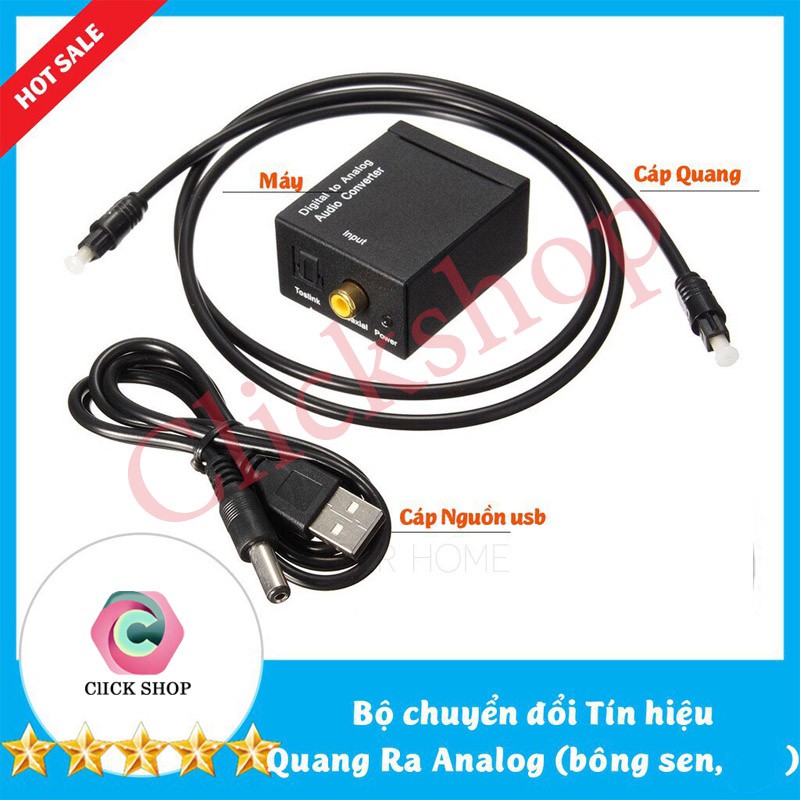 Bộ chuyển đổi Cổng quang Optical sang Audio AV - R/L, cổng 3.5 Hỗ Trợ Tv 4k 196kb và 96kb Model 2021 Bh lỗi 1 đổi 1