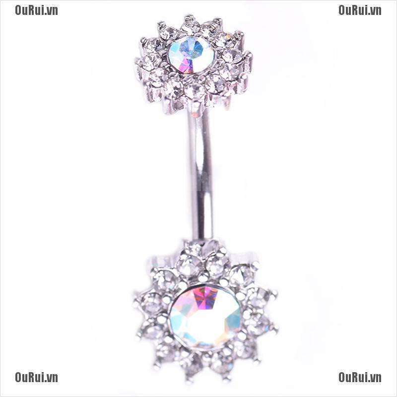 Khuyên Rốn Hình Bông Hoa Dễ Thương Xinh Xắn